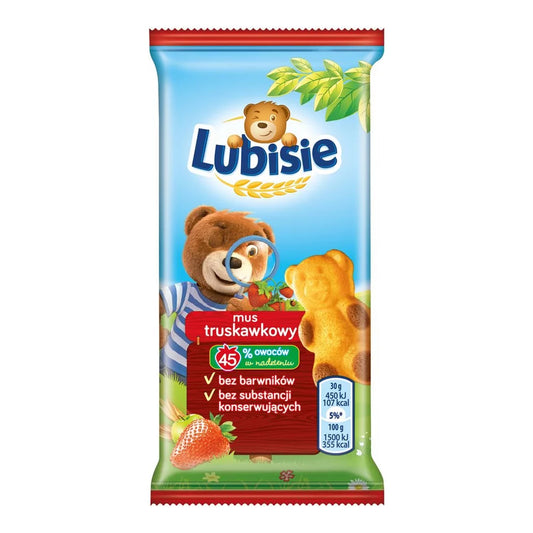 Ciastka Lubisie z musem truskawkowym 30g Lu Polska