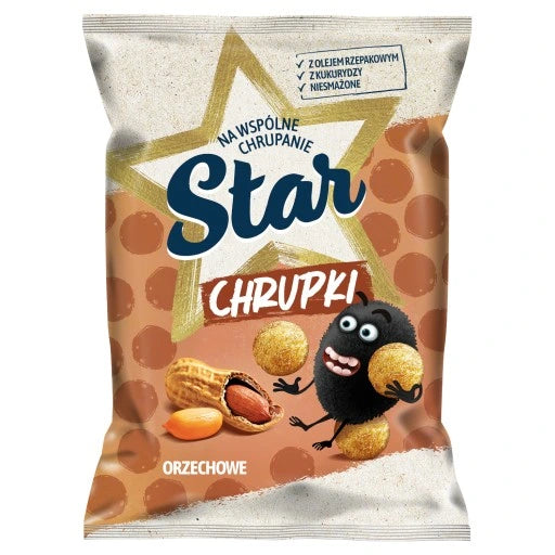 Chrupki kukurydziane o smaku orzechowym 125g Star