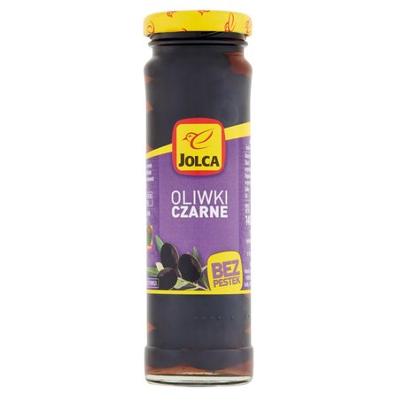 Oliwki czarne drylowane 140g Jolca